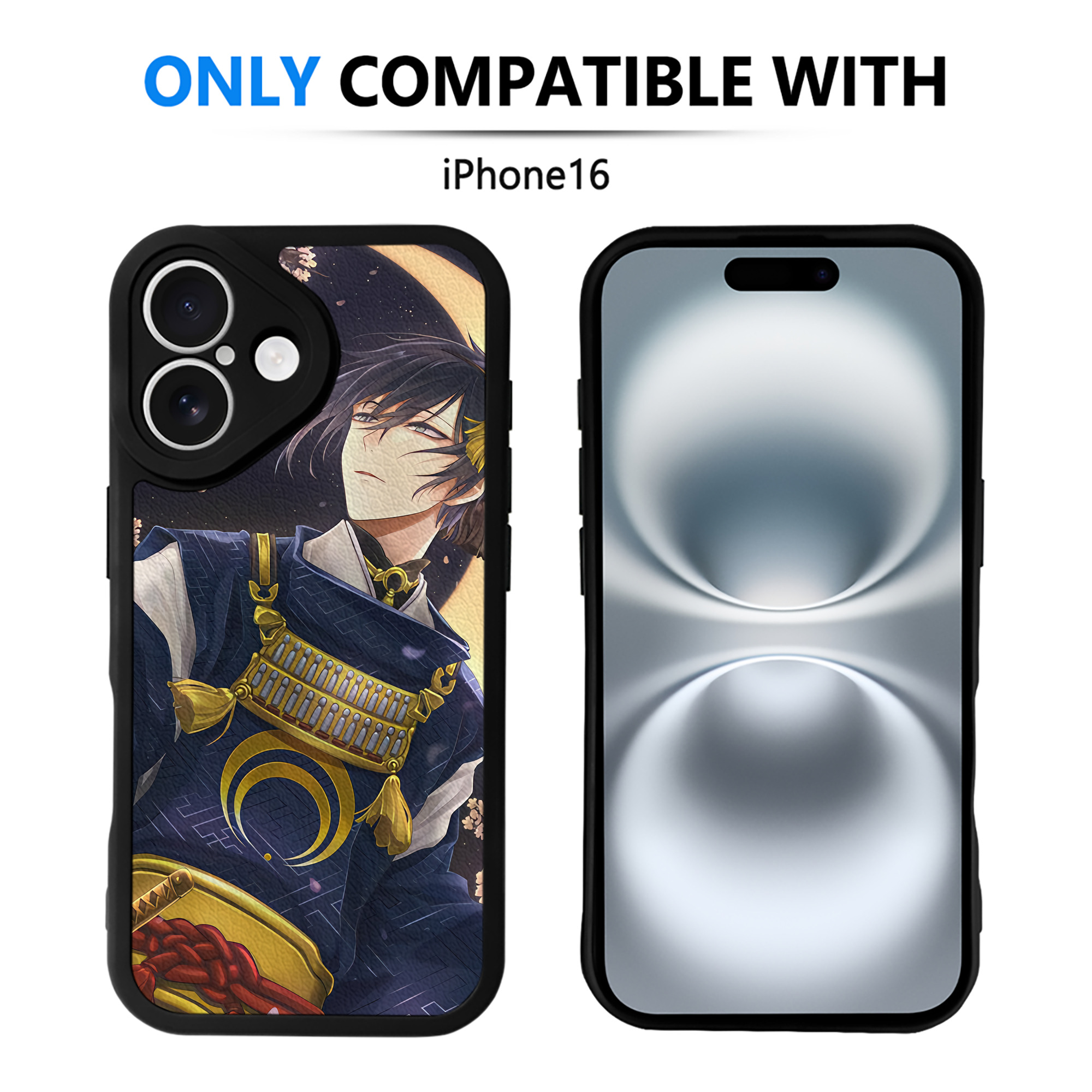 （画像用） 刀剣乱舞 Touken Ranbu 【iPhone 16シリーズ対応】シリコンスマホケース（レザー調） 材質：シリコン